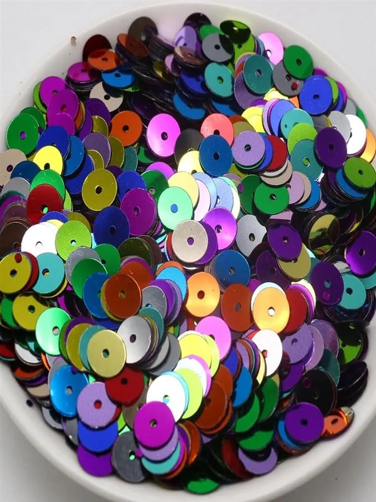 60 g lose, flache, runde Pailletten for Basteln und Nähen