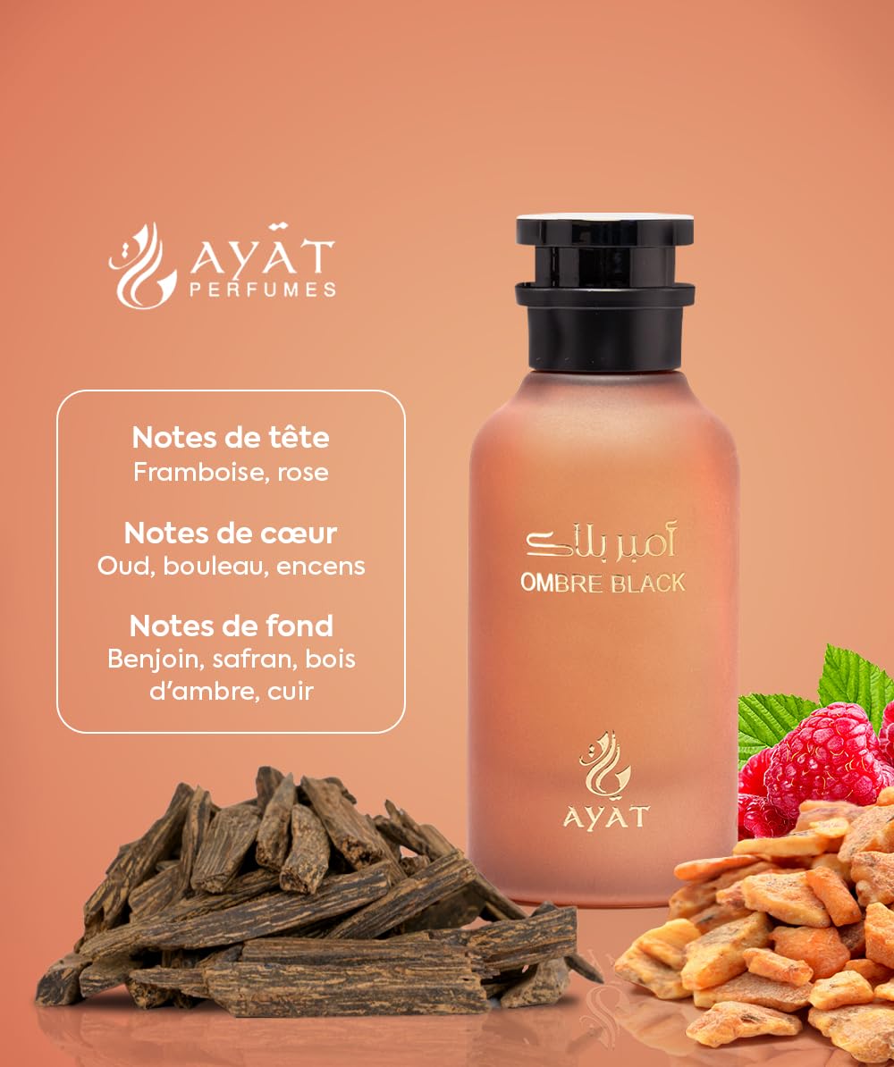 AYAT PERFUMES - Zestaw 5 perfum - Woda perfumowana Ombre Black, Ocean Blue, The Eternity, Dreaming & The Seashore - 5 x 100 ml - Mieszane - orientalne perfumy Dubaju - Długotrwałe