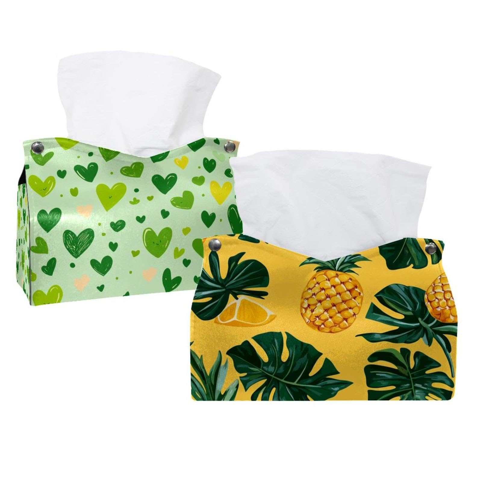 Boîte à mouchoirs lot de 2 pour distributeur de mouchoirs de chambre et bureau