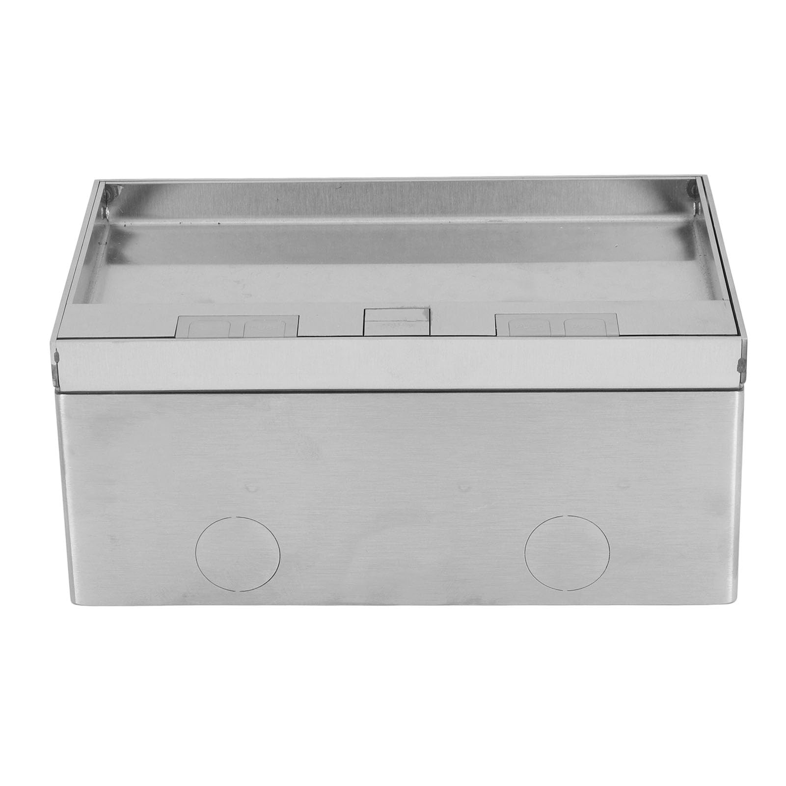 Generic Kit Scatola di Derivazione da Incasso a Pavimento Impermeabile in Acciaio Inossidabile Flessibile 4KW con 2 Porte USB Standard 2 Negozio di Bricolage Materiale 16A