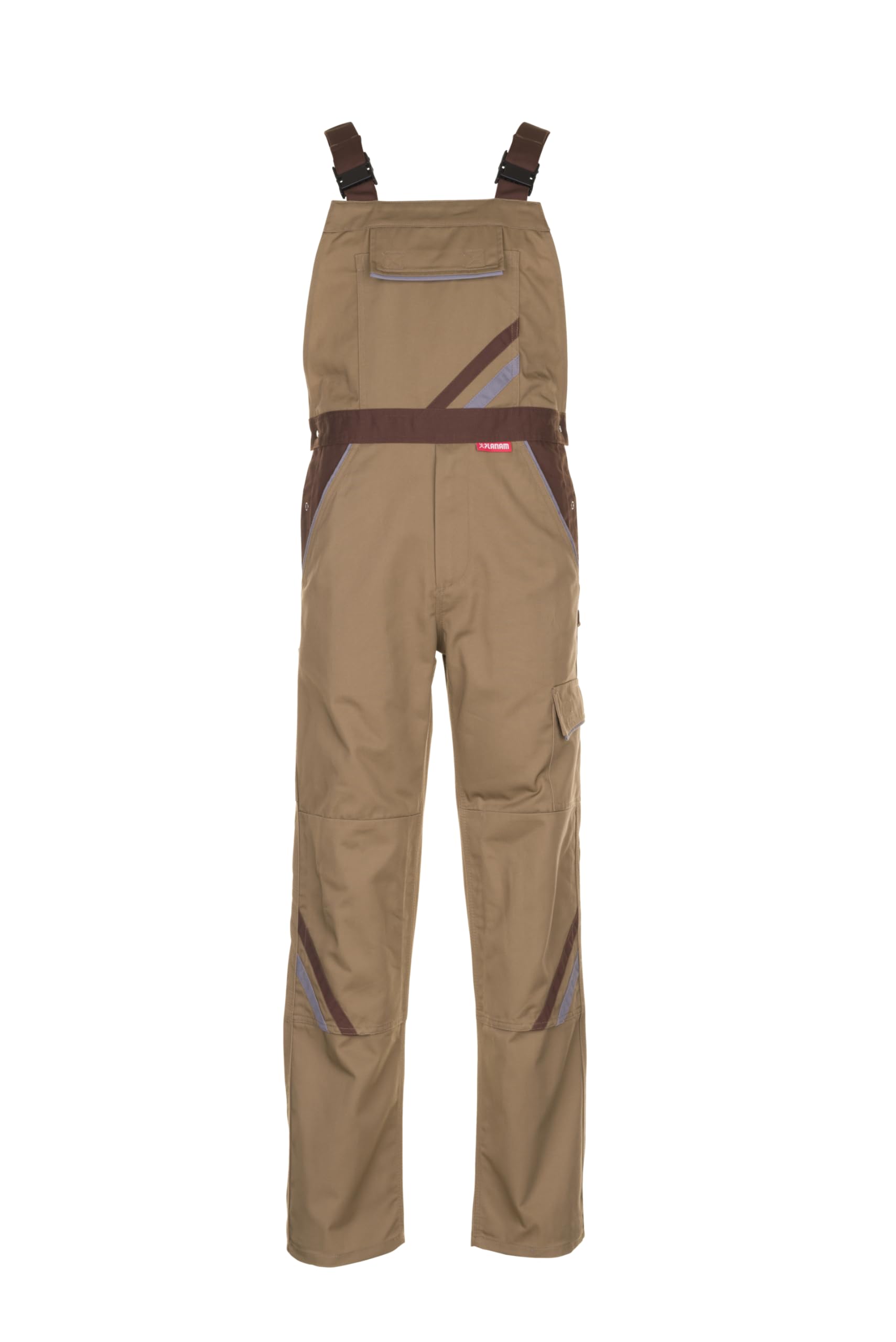 Planam Latzhose Highline MG Mono Highline Talla 56 en Pizarra/Negro/Rojo Unisex Adulto
