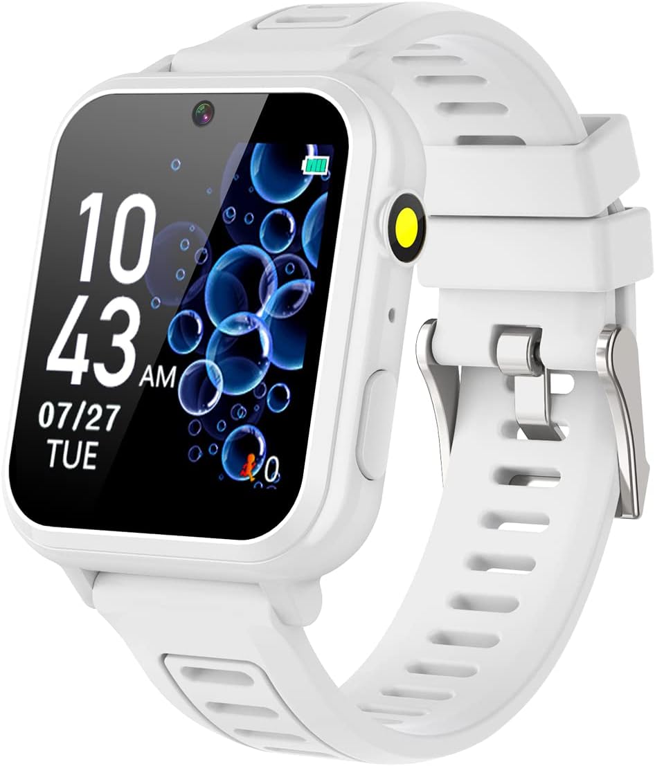 Tixpc Kids Game Smart Watches Girls with 24 Puzzle Games Camera Music Player Pedometer Alarm Clock Calculator Torch, 12/24 hr HD Touch Screen Kids Watches Toys for Girls Age 3-12 Year Olds Gifts…