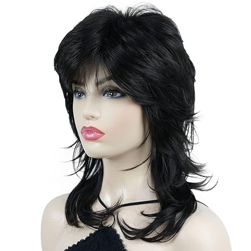 Wiginway Long Shaggy Layered Hair Natural Straight Wavy Shags Wig