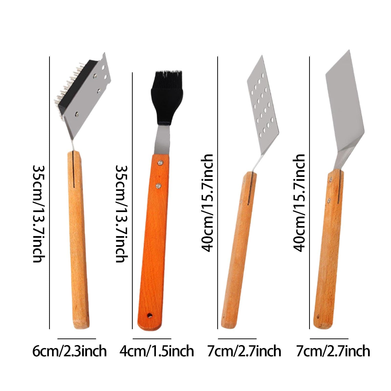 Ensemble d'outils for Barbecue, Tourne-crêpes en Acier Inoxydable, spatules à Fil faciles à Utiliser, Outil de Cuisson Multi-Usage