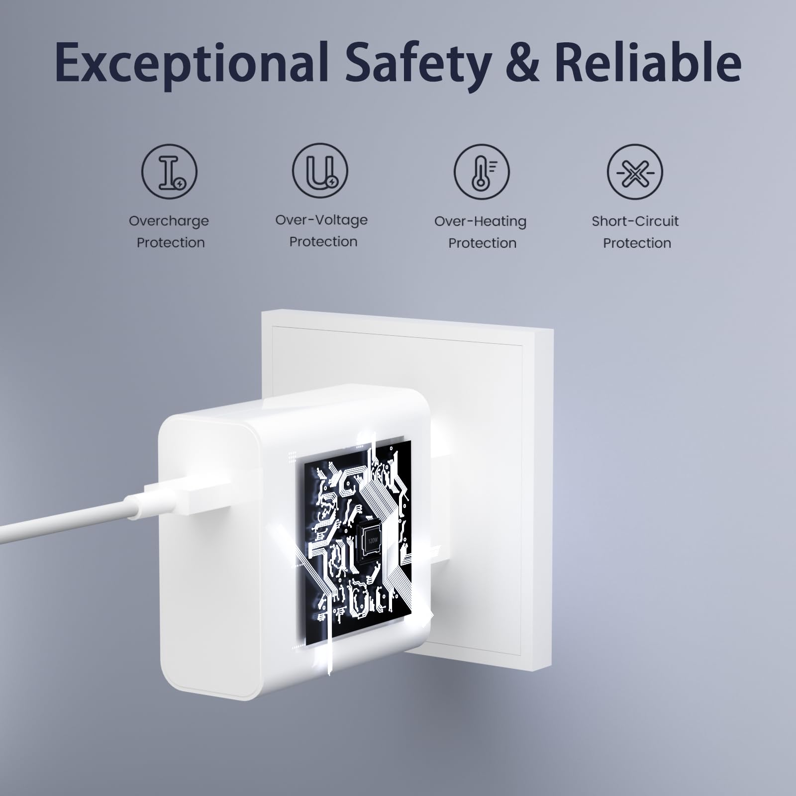 120W Hypercharge Cargador Compatible con Xiaomi 17 15 14 13 12 11, 17 15 14 13 12 11 Ultra, 15T 14T 13T 12T 11T Pro, Xiaomi Poco F8 F7 Ultra M8 F8 F7 X7 F6 X6 Pro Redmi USB C Adaptador alimentación