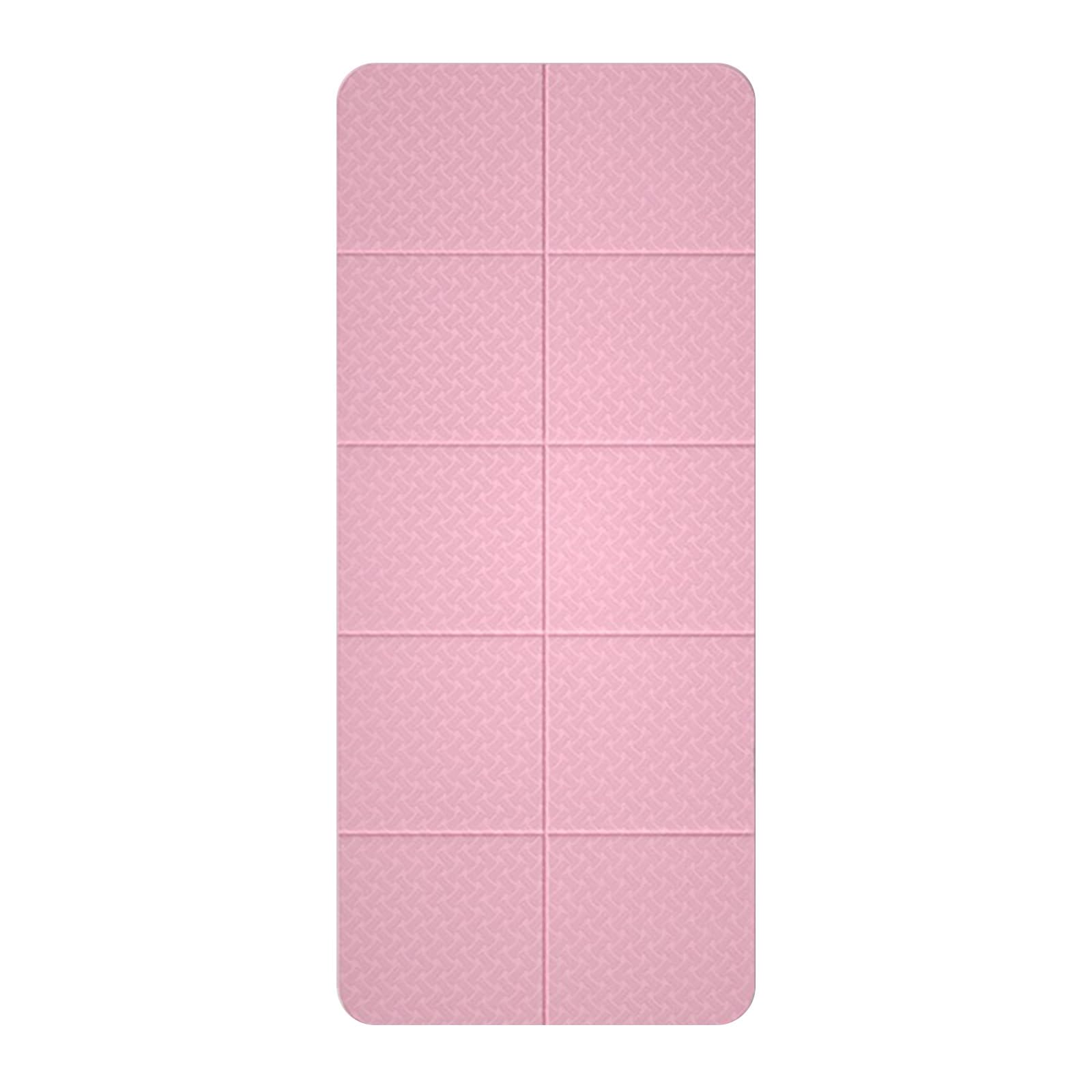 Pieghevole Tappetino Yoga Ecologico In Elastomero Antiscivolo Tappeto Allenamento Termoplastico per Pilates Fitness Palestra Donne/Uomini Interno/Esterno