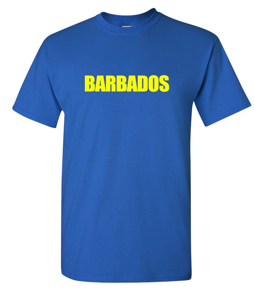 Zappatee Men's Blue Barbados T Shirt L