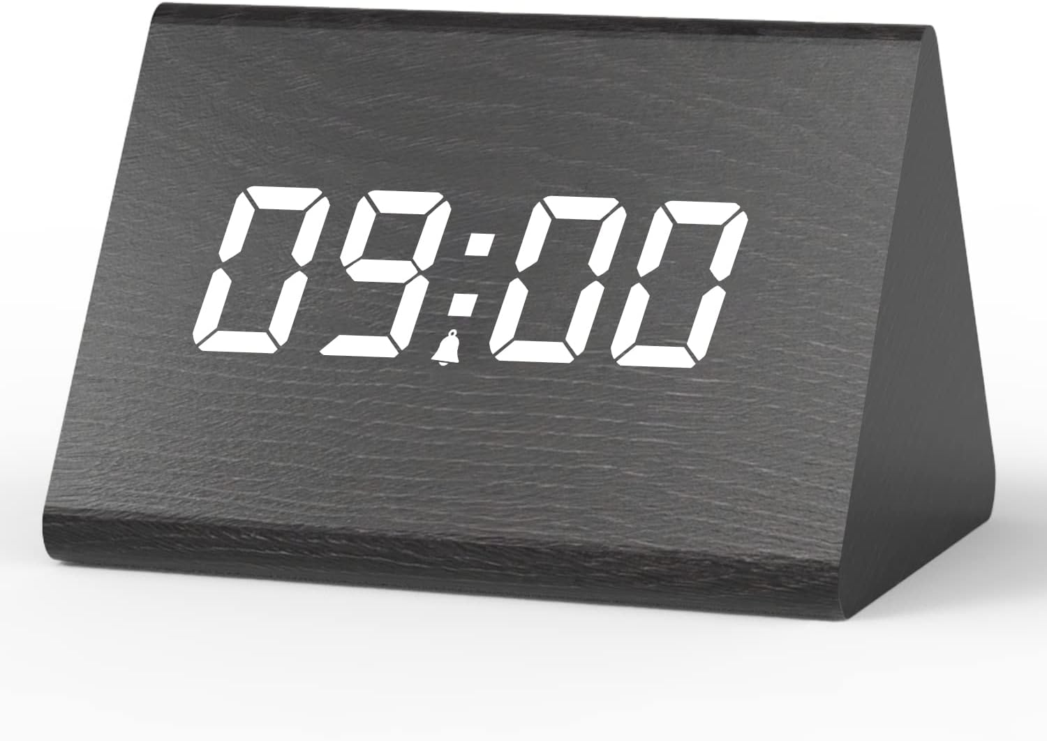 Sveglia Digitale Exyvox In Legno Con Display Ampio - Temperatura, Data, Snooze, Sensore Di Luminosità - Foto 10