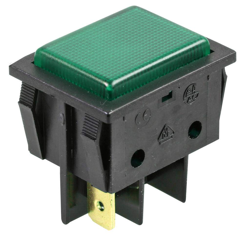 Neon Indicator, 240V, Green, 22X30Mm, Illumination Colour Green, Lamp Base Type Quick Connect, Lens Shape Rectangular, Product Range B7 Series, Supply Voltage 240V, Lamps, Lighting & Indicators