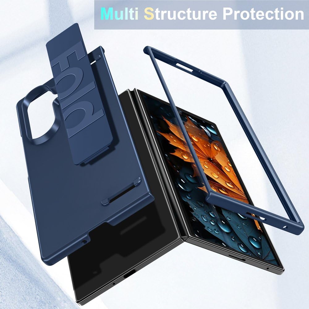 Luksusowe, ultracienkie, matowe silikonowe etui na nadgarstek do Samsunga Galaxy Fold 7 6 5 4 3 5G, składane, odporne na wstrząsy, twarde etui z tyłu, przezroczyste, do Samsunga Z Fold3