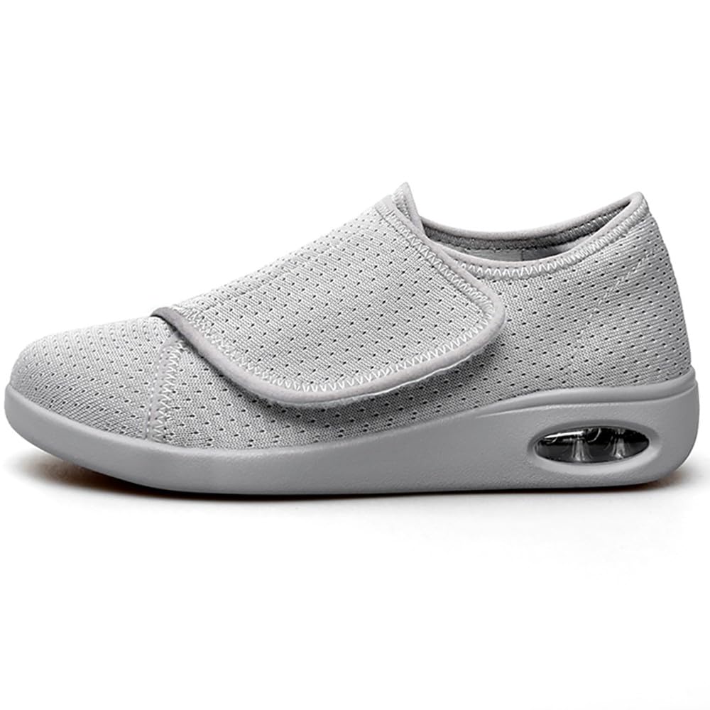 Buty dla diabetyków damskie bardzo szerokie wsuwane poduszki powietrzne zapalenie stawów ortopedyczne obrzęk spuchnięte kapcie regulowane sandały do chodzenia dla osób starszych