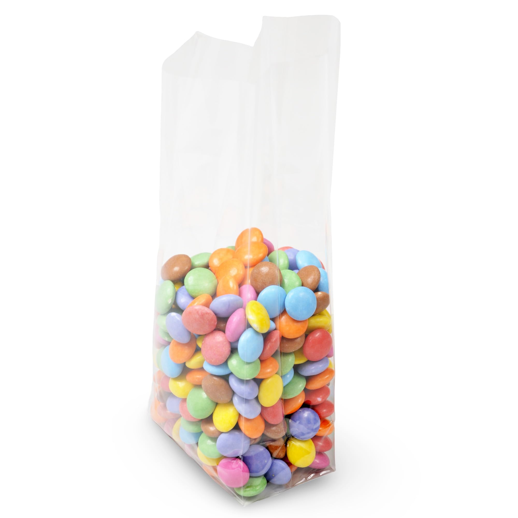 Cellophane Sweet/Brownie Block Bottom Bags 3” x 8” x 2” / 60mm x 200mm x 50mm - Pack of 1000