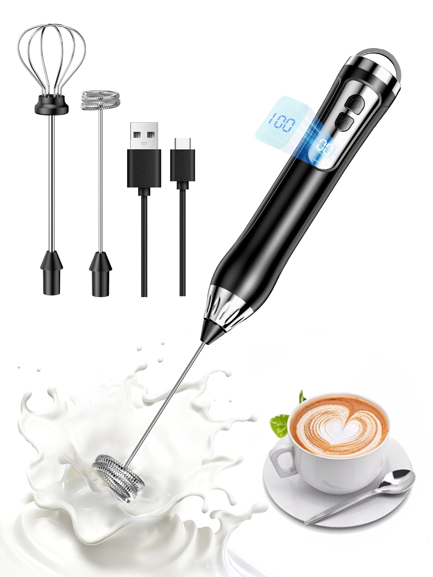 Photo 1 of [Stock Photo for Reference, see live photos] Rechargeable Everyday Dose Milk Frother