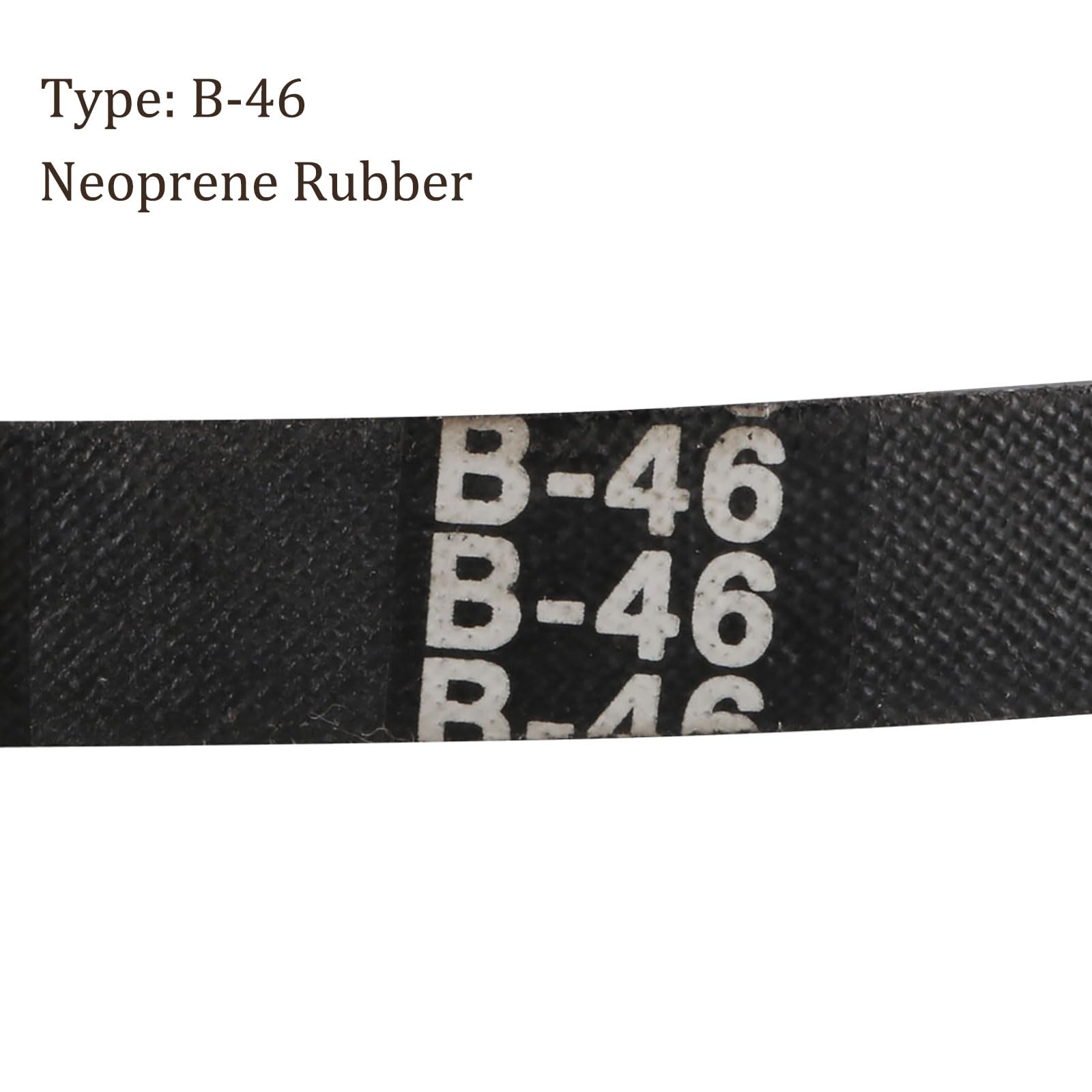 B-46 Rubber V-Belts - [46 Inch Pitch Girth] Wrapped B Section Industrial Power Drive Belt for Transmission Use, 5/8 Inch Width 13/32 Inch Thick — Amazon image 2