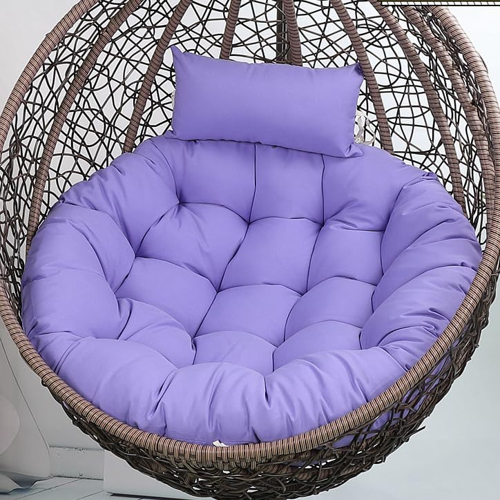 Coussin épais en rotin violet clair 100 cm pour chaise suspendue