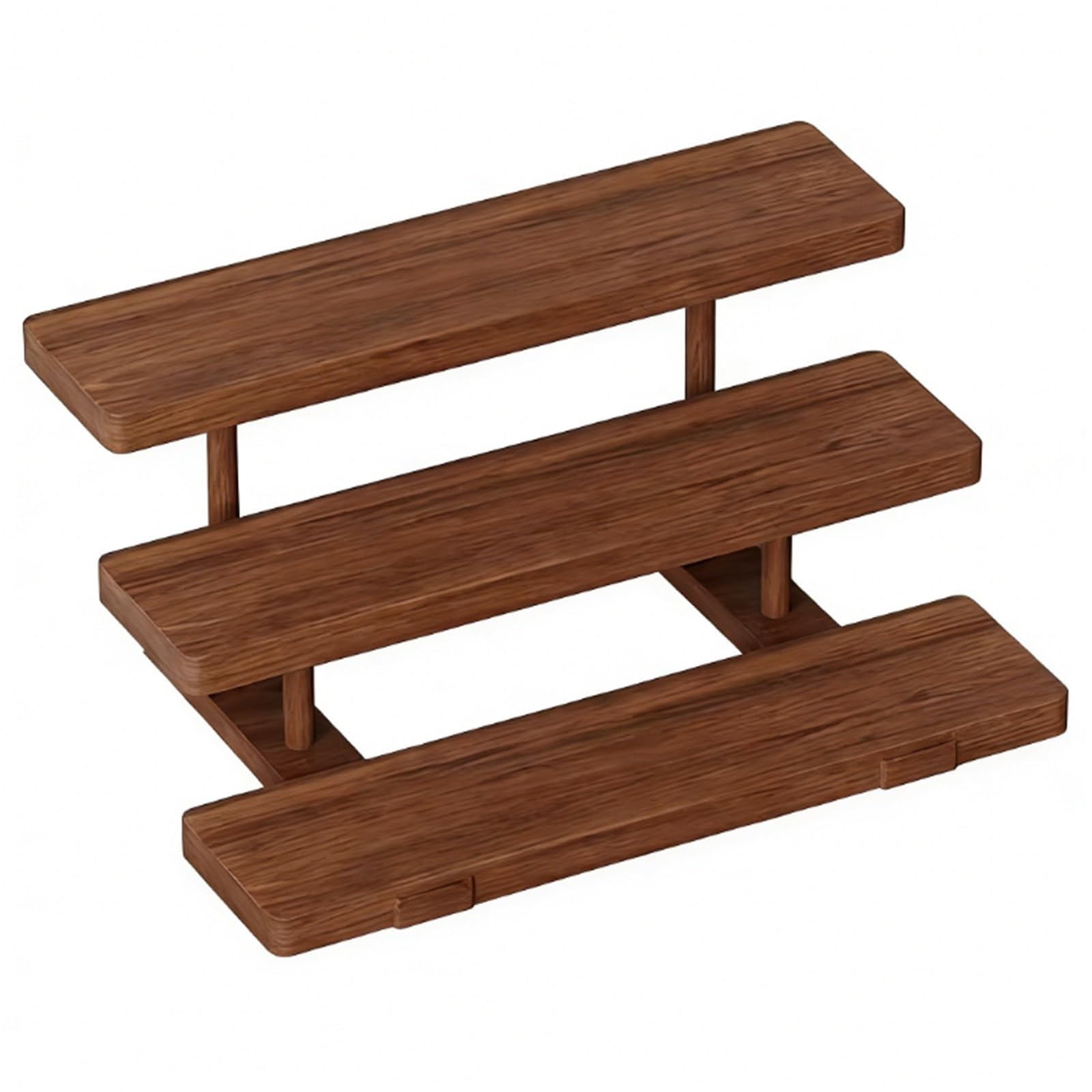 CYairong-22 Cup Display Shelf Ladder Style Three-Layer Cup Holder Desktop Storage Display Coffee Cups Coffee Mug Display Rack