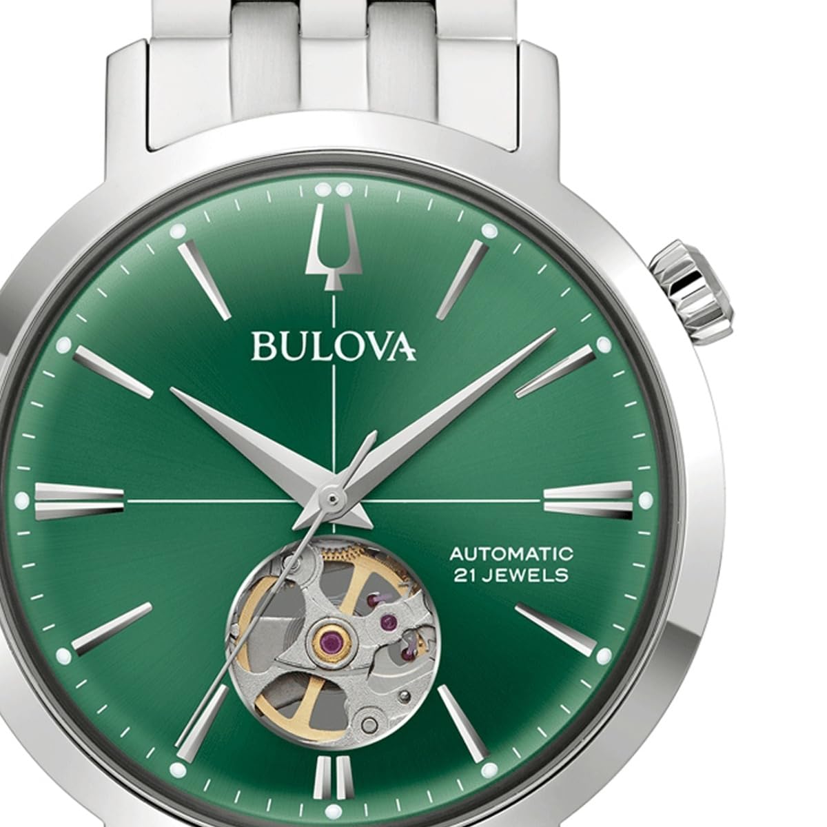 Bulova Orologio Uomo Automatico cinturino acciaio Ref. 96A319