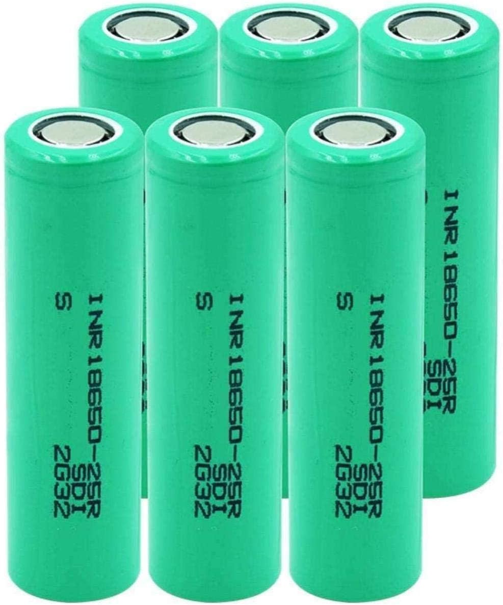 3 7 V 2500mAh INR1865025R Attuale scarica batteria agli ioni di litio