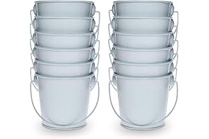 3.1Inch White Plastic Bucket for Multipurpose Use