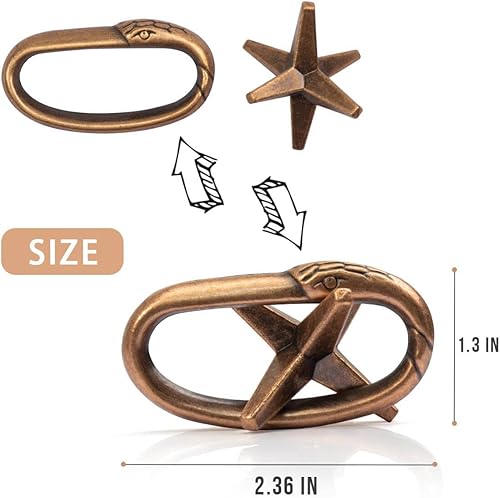 Miniatura 10 de 3 juegos de rompecabezas de metal divertidos  Juguetes 3D de mente para adultos  Desafío de inteligencia intelectual para adolescentes  Regalo