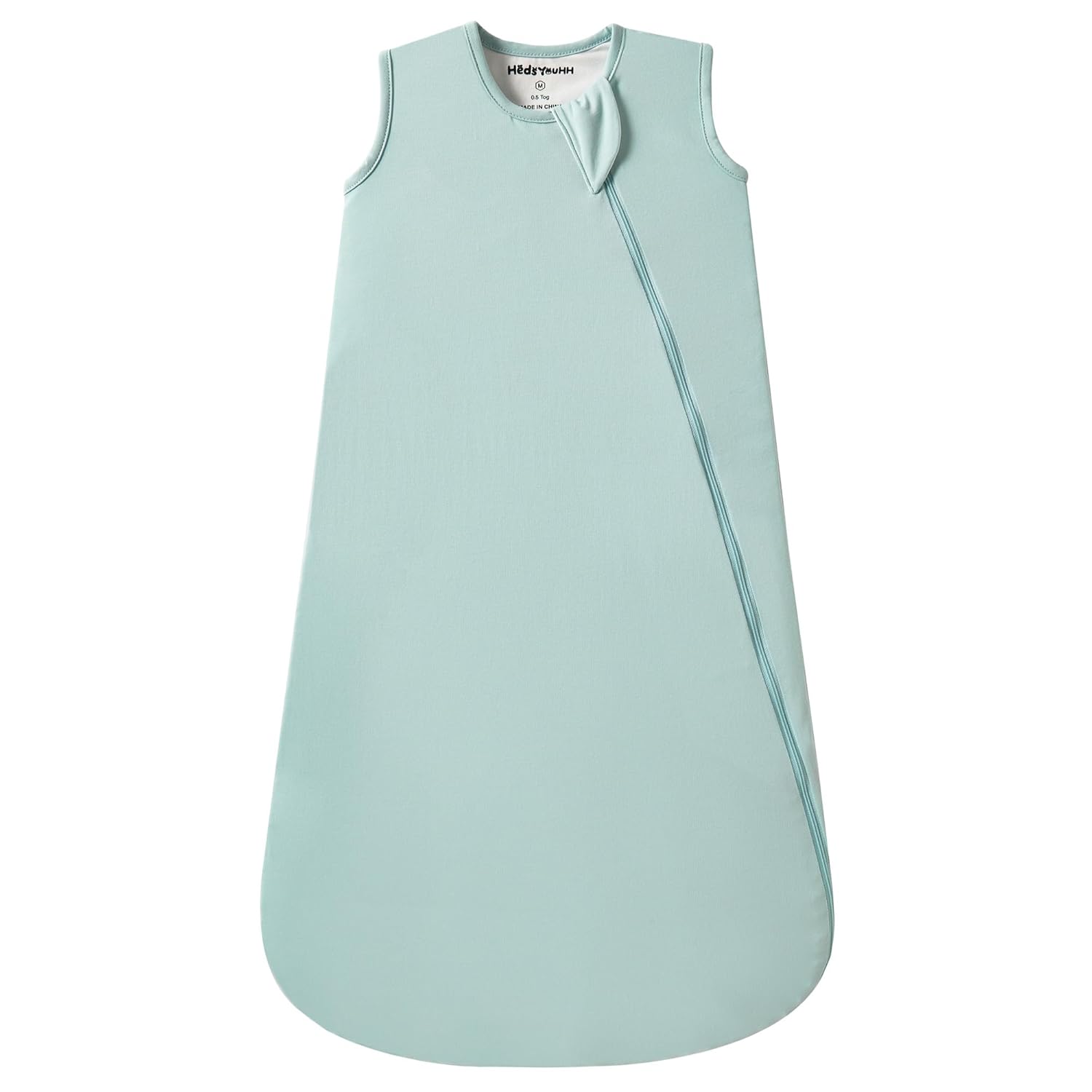 Baby Sleep Sack for Babies and Toddlers, 0.5 Tog Sleeping Bags with 2 Zippers, Baby Wearable Blanket for Newborn Infant,Green, L