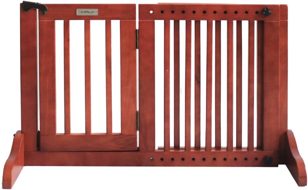 Simply shield supreme, dog safety barrier, adjustable width with door