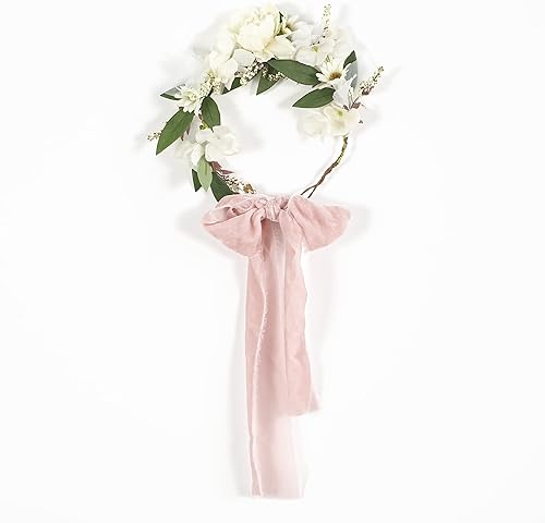 Miniatura 6 de MEEDEE Cinta de terciopelo rosa rosa de 3 pulgadas, cinta de terciopelo rubor con flecos, cinta de terciopelo de seda con borde sin procesar, para