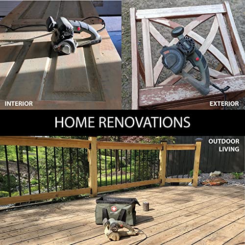 Restorer Drum Sander Tool For Woodworking, Surface Conditioning, Buffer Polisher, Paint Stripper Remover, Burnishing Tool - Wr351K1 Kit Variable Speed With Vacuum Attachment, Ohio Family Business #TOP1