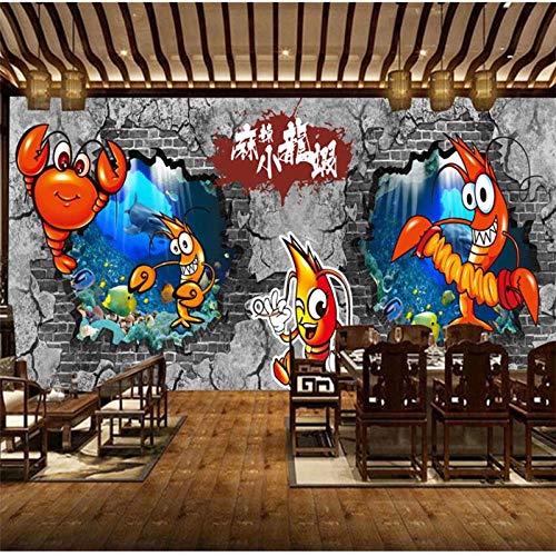 Papier peint fruits de mer WLLLO décoration murale de mode