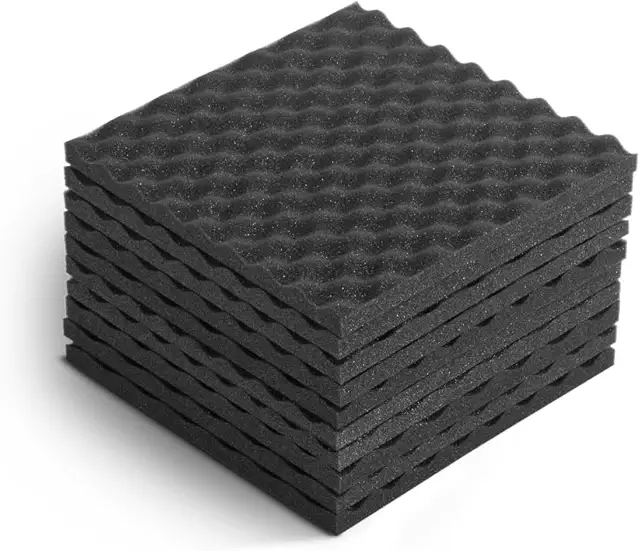 Pannelli Fonoassorbenti FLYFOAM Bugnati - Isolante Acustico Made in Italy 33x33cm