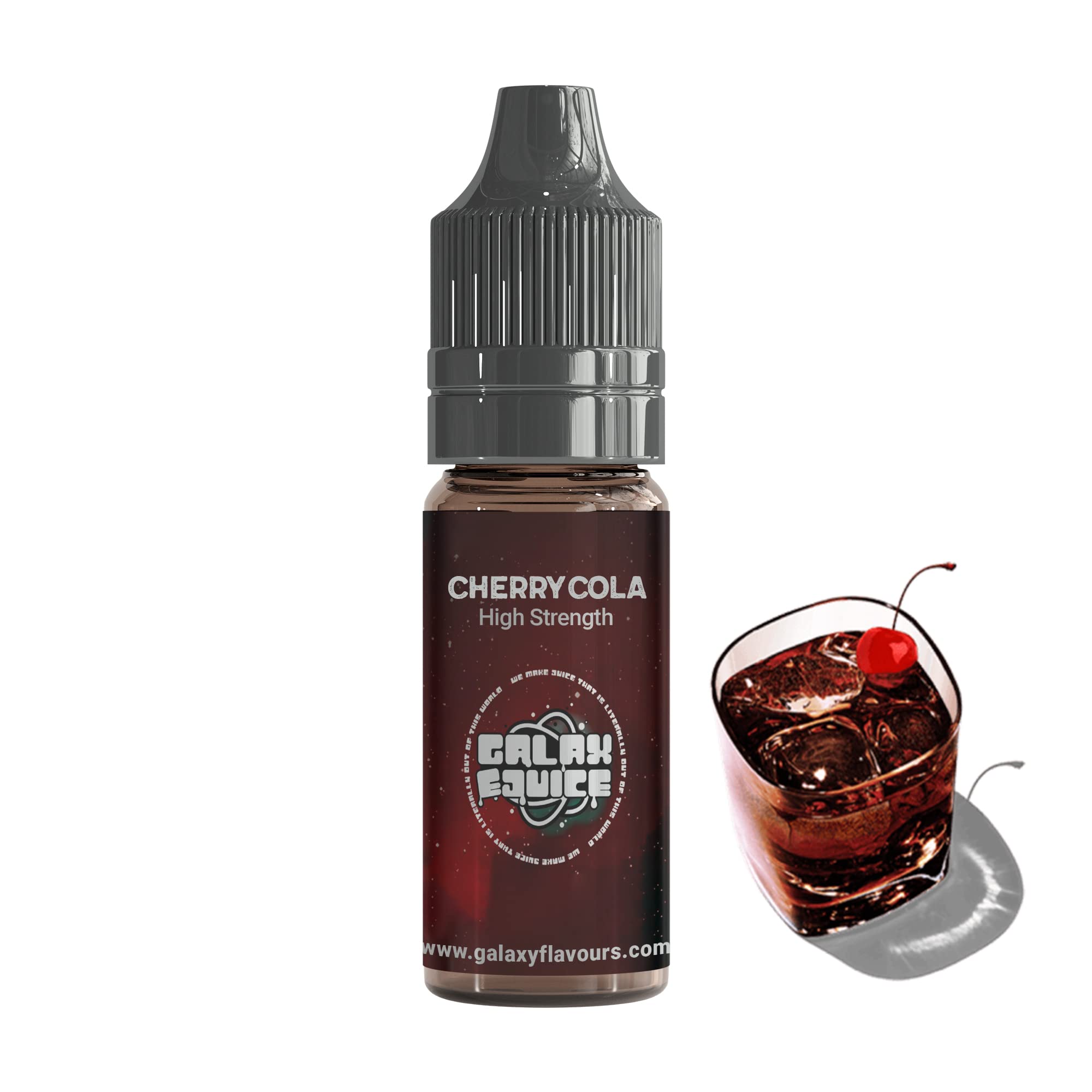 Cherry Cola Food Flavouring Drops 10ml - Premium Rich Fizzy Extract for Professional Baking & Luxury Nostalgic Beverages - High Strength Food Grade Concentrate by GALAXY FOOD FLAVOURS