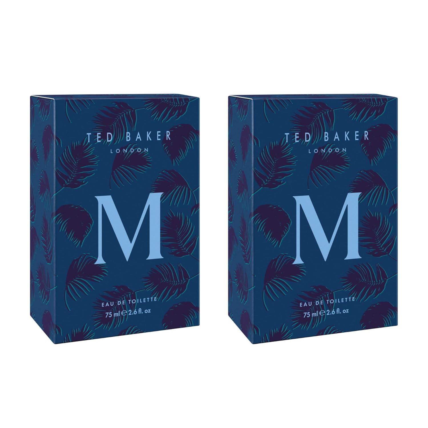 Ted Baker M Eau de Toilette Duo Pack for Men Teens Fresh Citrus Spicy Cologne Long-Lasting Fragrance Set