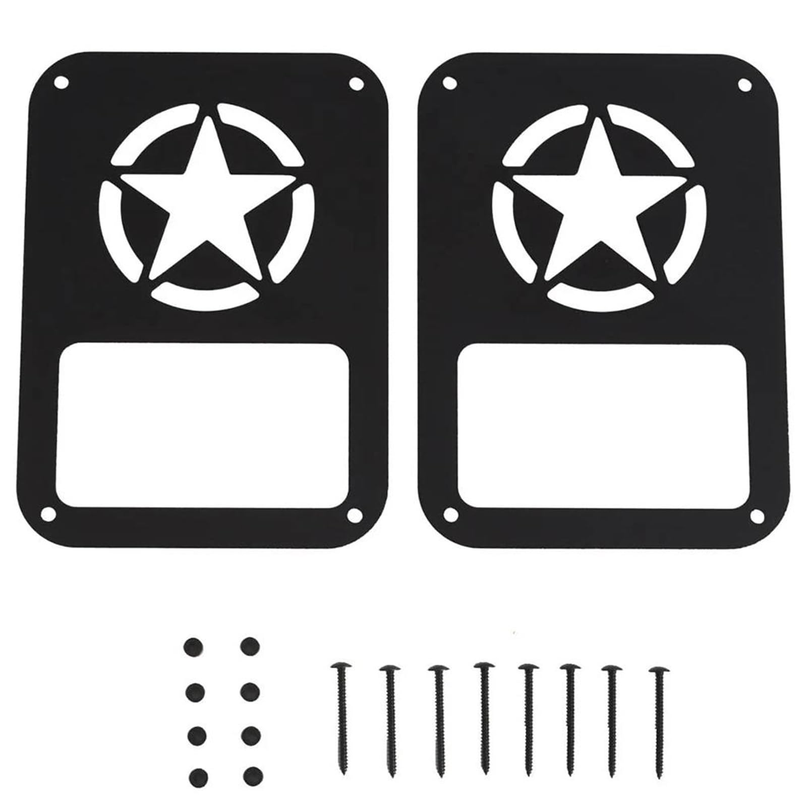 Modanature fari posteriori Per Jeep Per Wrangler JK 2007-2018 Per Per Unlimited Coprifari Cappe per lampade per auto(A)