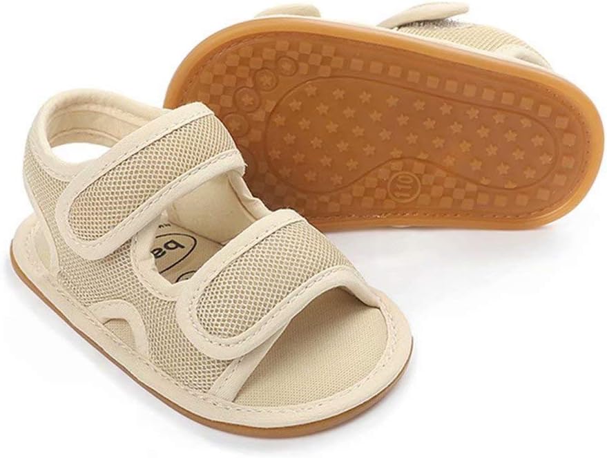Baby Girls Boys Sandals Premium Breathable Anti-Slip Rubber Sole Infant Summer Outdoor Shoes Toddler First Walkers