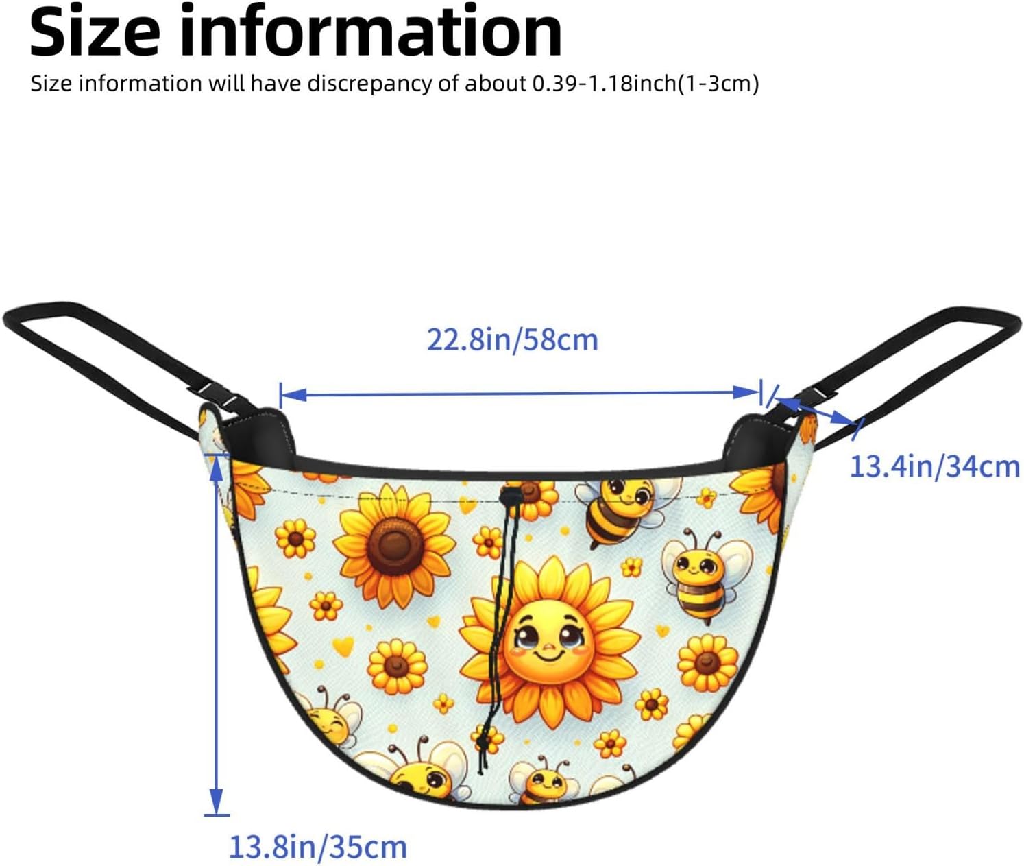 Augenstern Cute-Sunflower-Bee Car Backseat Organizer Bag For Road Trips image 3