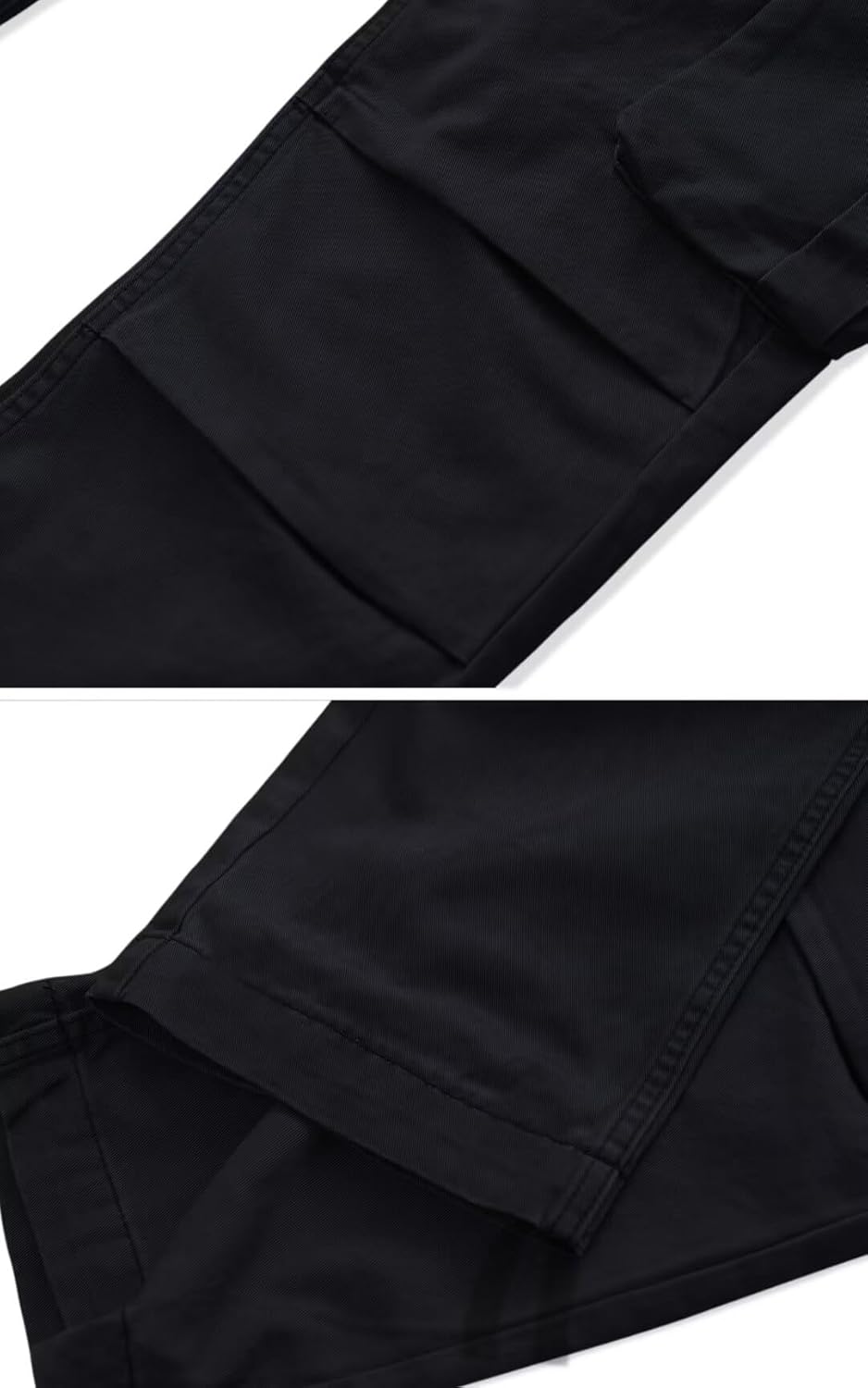 AKARMY Cargo Pants for Men Casual Outdoor Cotton Hiking Y2K Work Pants with Multi Pockets 8612 Black 34 - Image 2