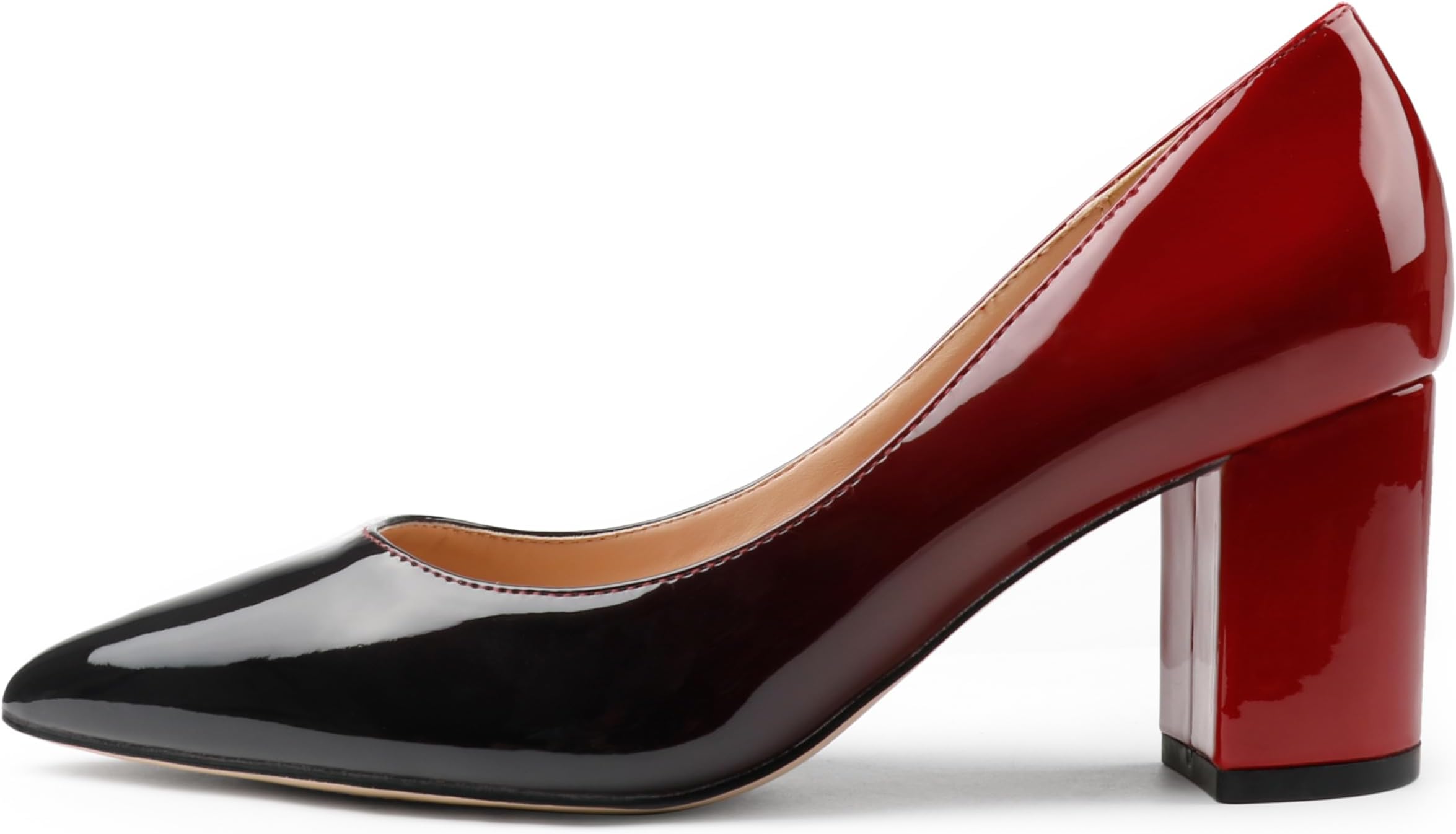 black and red jordan heels