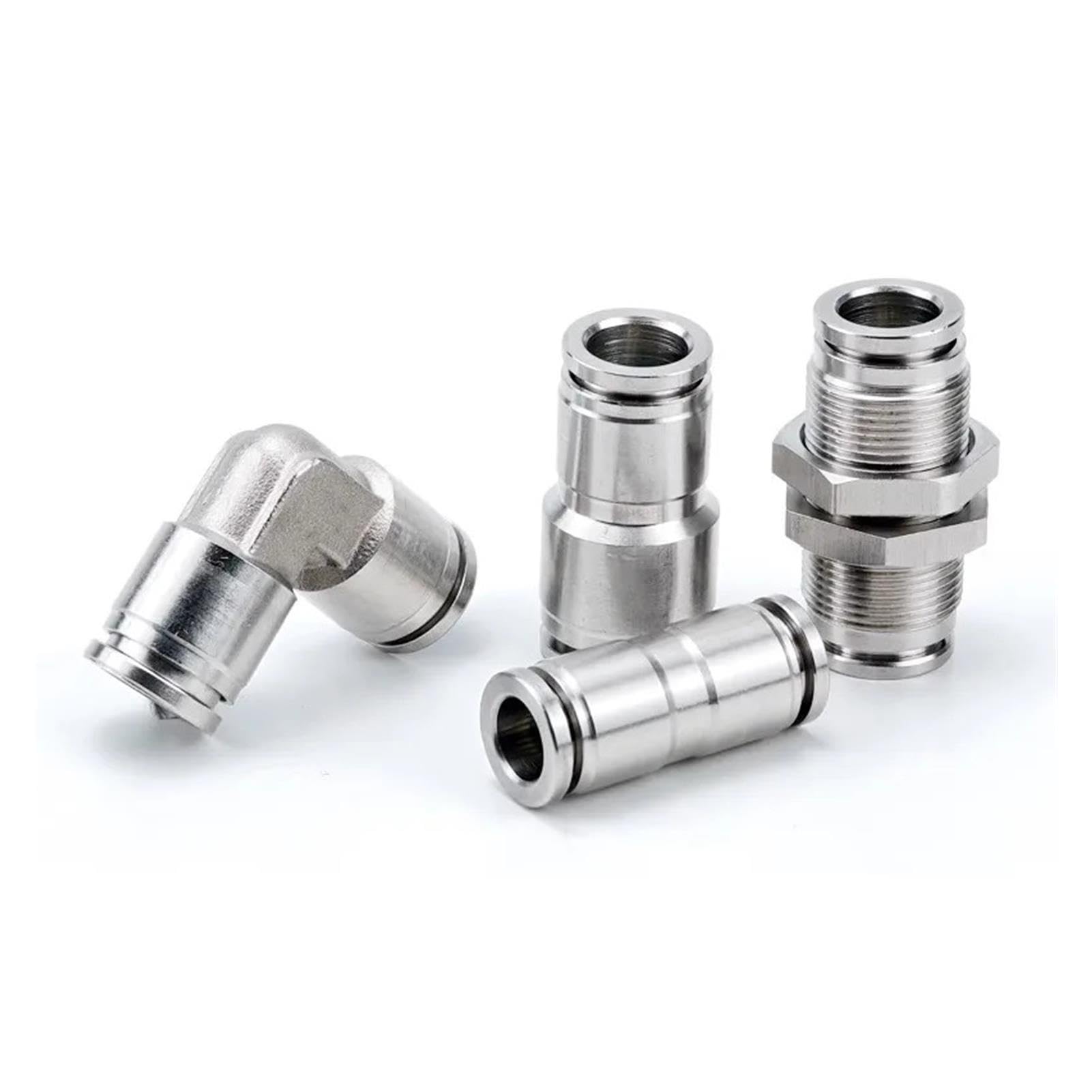 304 Stainless Steel Pneumatic Push-In Fitting
