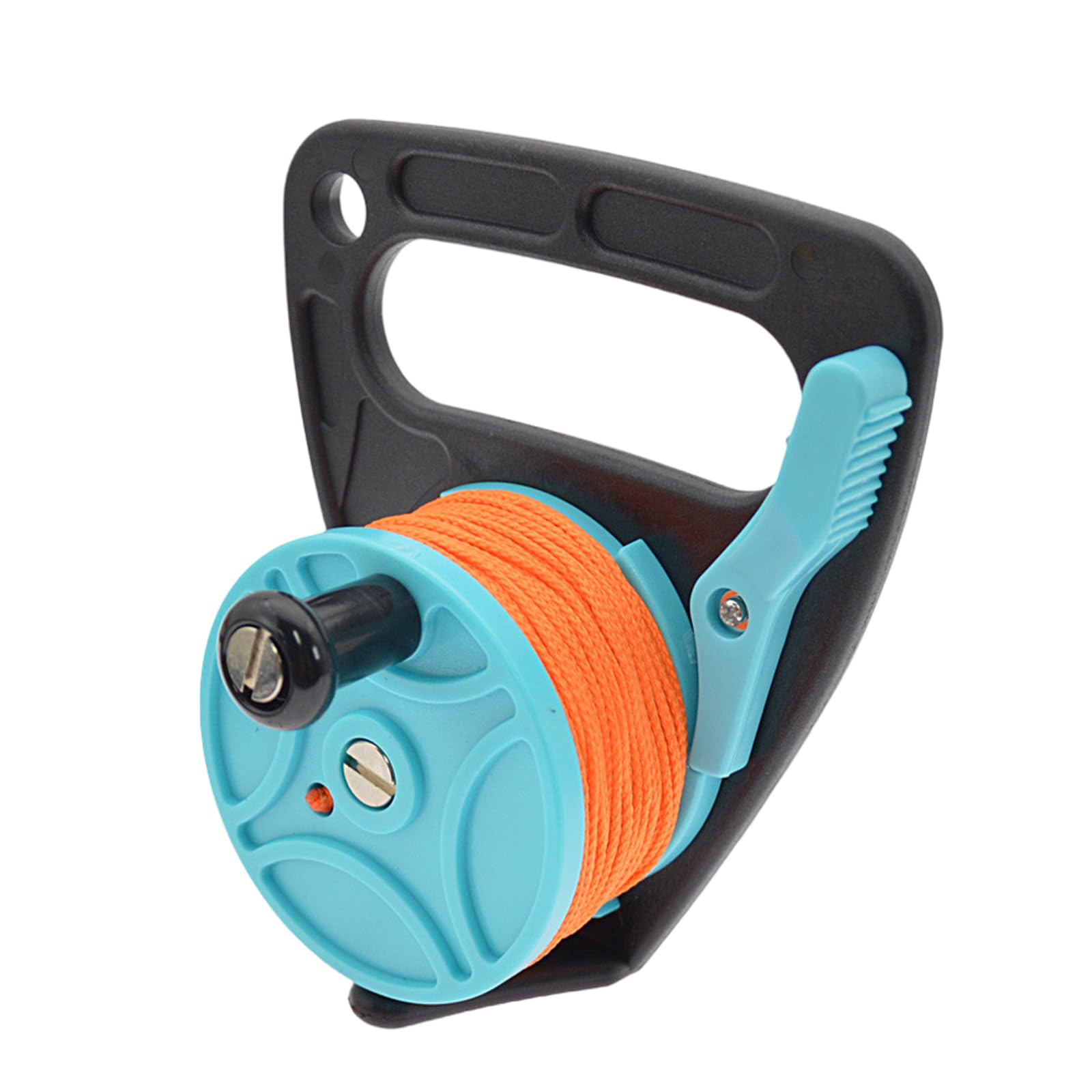 Nueayms Blue 150' Scuba Diving Reel Kayak Anchor With Thumb Stopper For Scuba Ratchet Dive Reel Underwater Diving Snorkeling Equipment