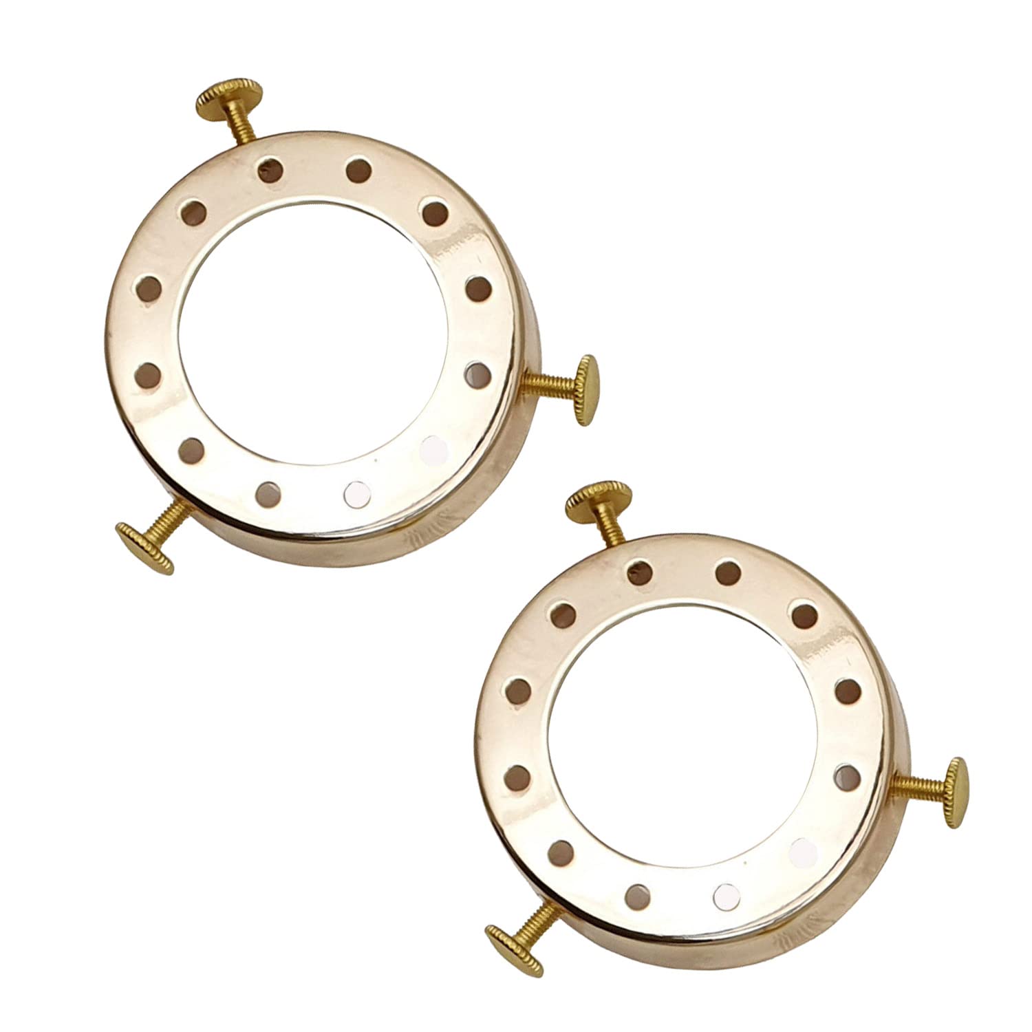 2 Pcs UNO Type Lamp Shade Holder 50mm Fitter Adapter Ring for Pendant Lights Screw-On Lamp Holder Converter for Ceiling & Wall Lamps