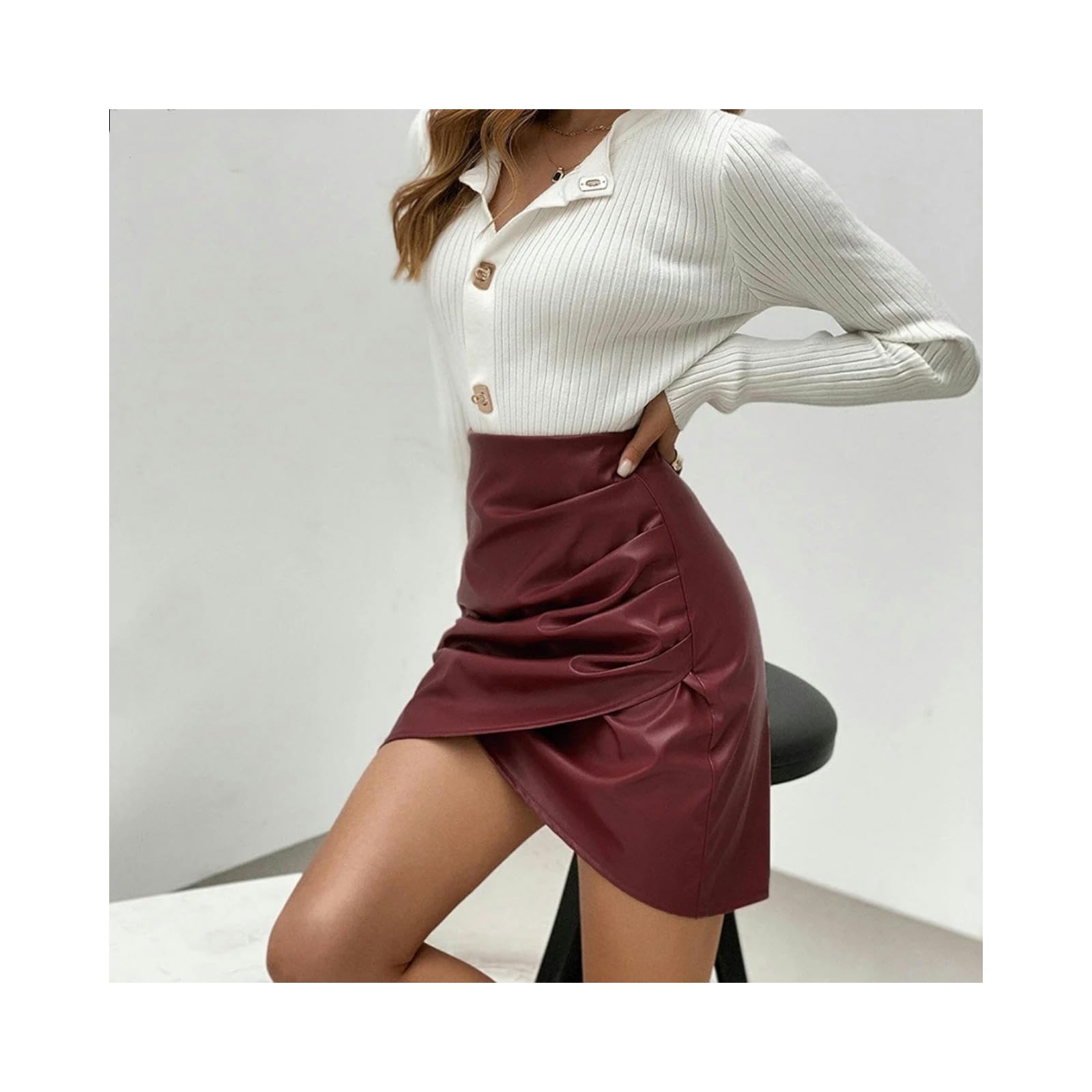 Spódnica Krótka Spódnica Kobiety Solidne Spódnice Damskie Minimalistyczna Spódnica Ołówkowa Sukienka Streetwear