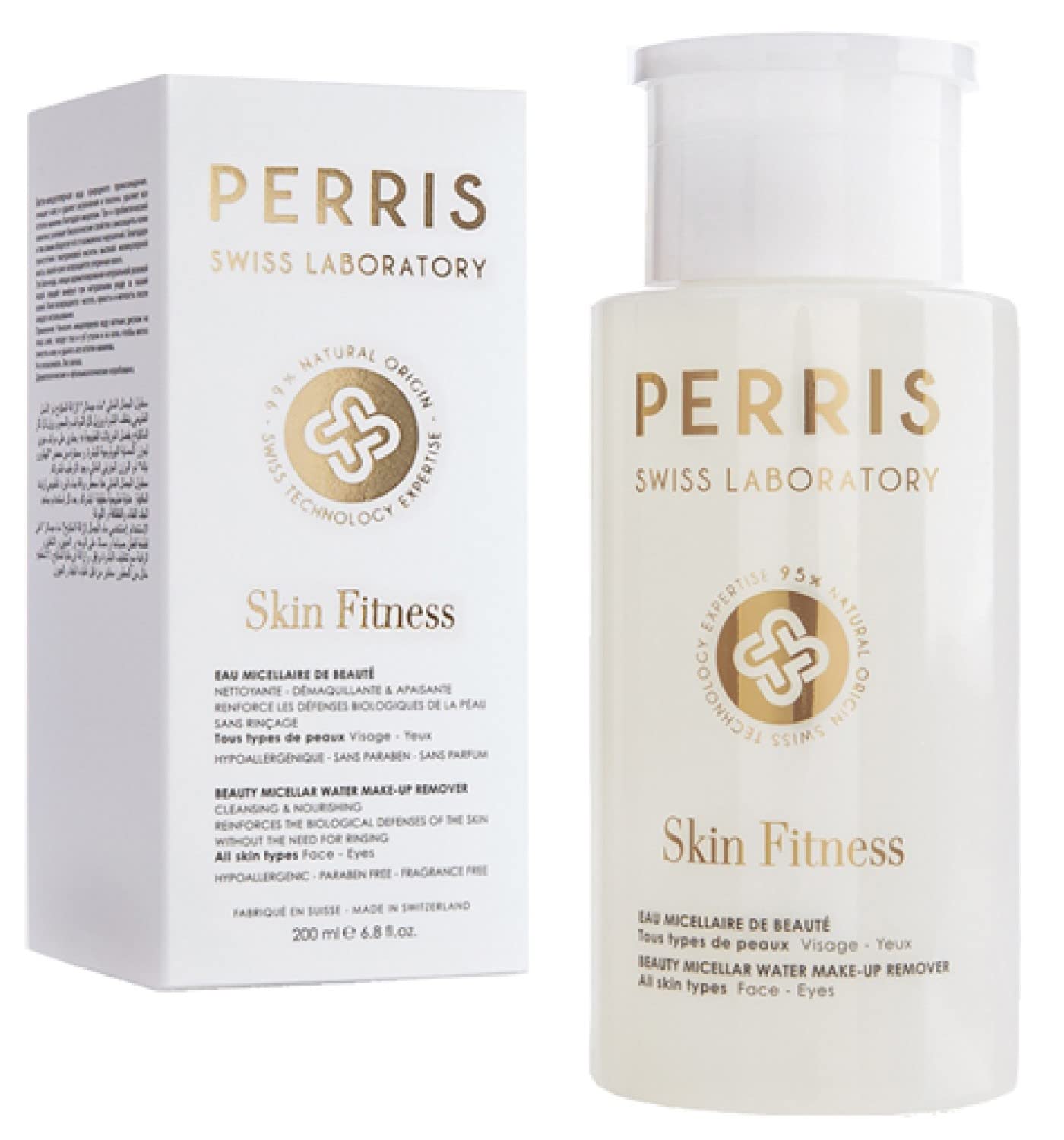 Perris Monte Carlo Skin Fitness Beauty Acqua Micellare Struccante Unisex, 200 ML, confezione da (1 X 302 G)