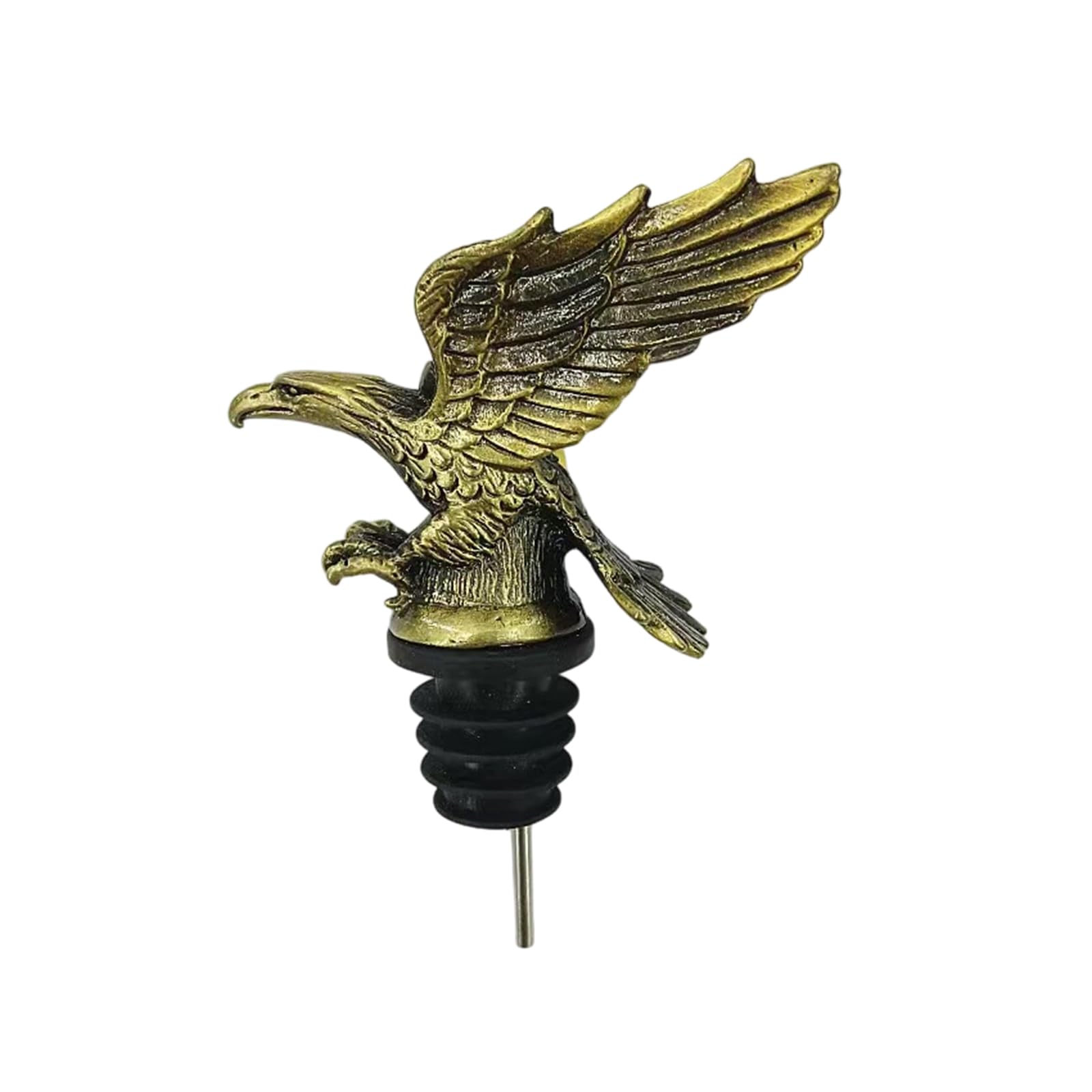 Oxxggkao Premium Kirsite Liquor Dispenser with Artistic Hawks Design Ergonomic Handle Wine Tool for Smooth Pouring Kirsite Hawks Head Wine Pourer