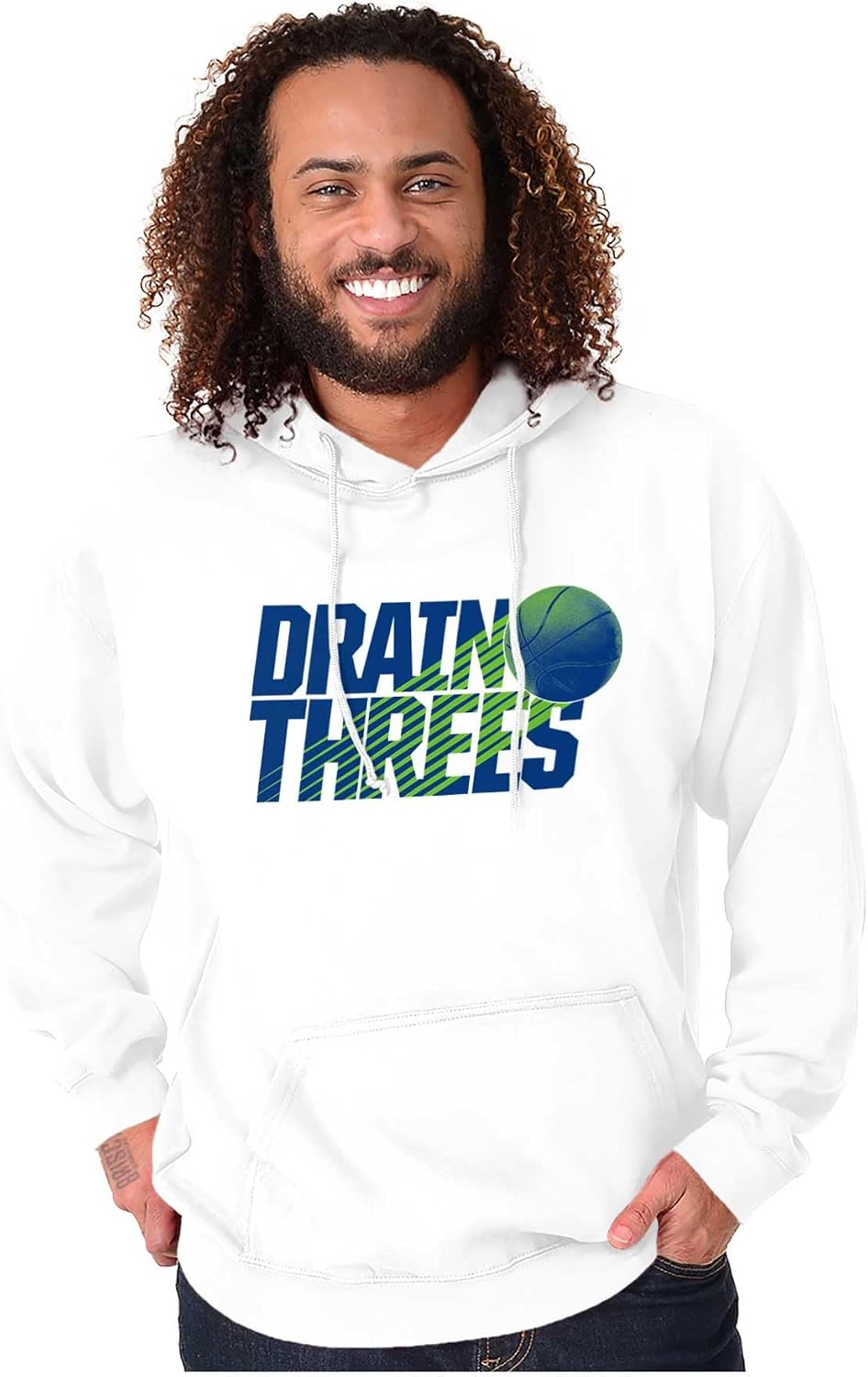 Brisco Brands Basketball Drain Three Pointers Hoodie Hooded Sweatshirt Men