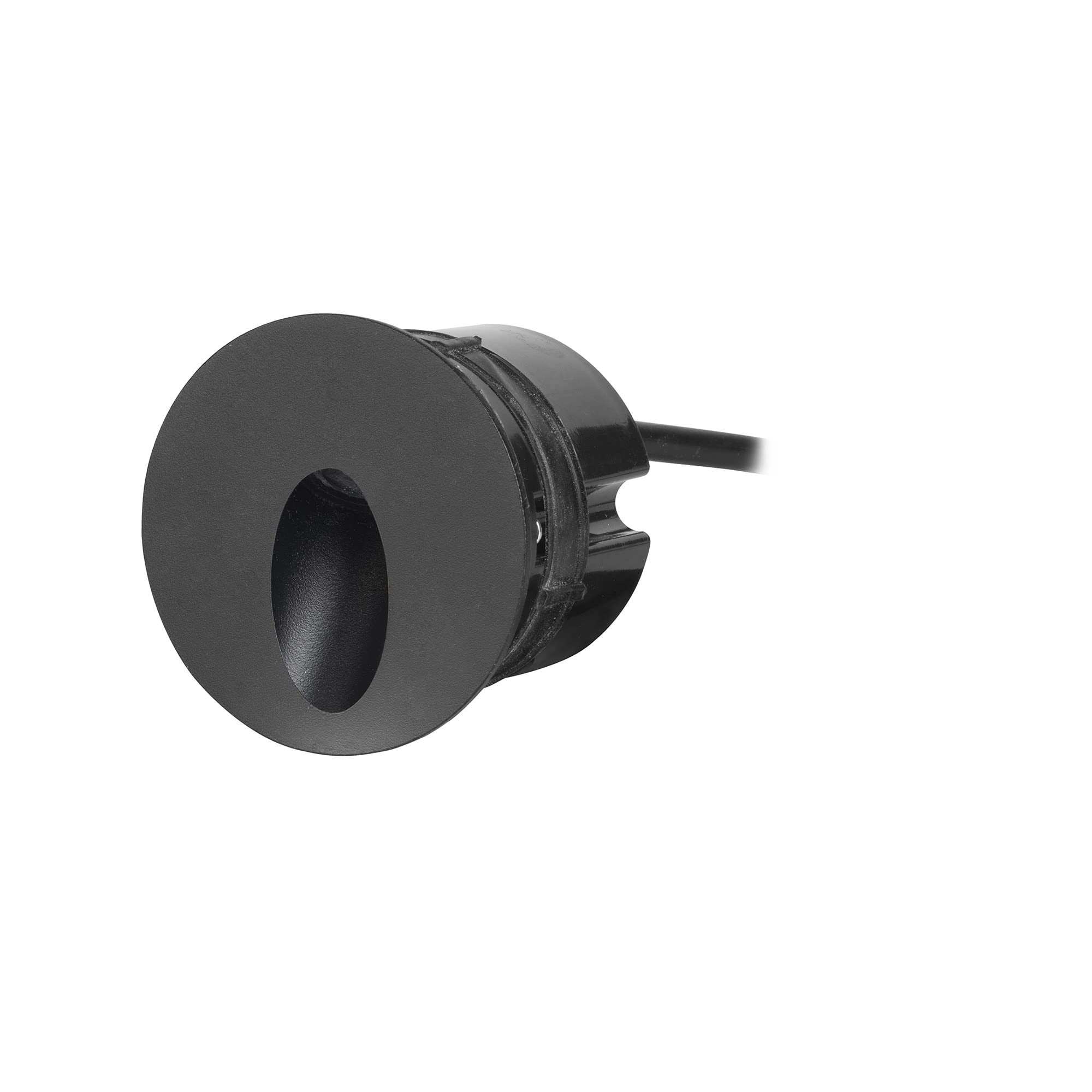 Forlight Icon Round LED Outdoor Recessed Wall Lamp Black, Warm-White 3000K, IP65