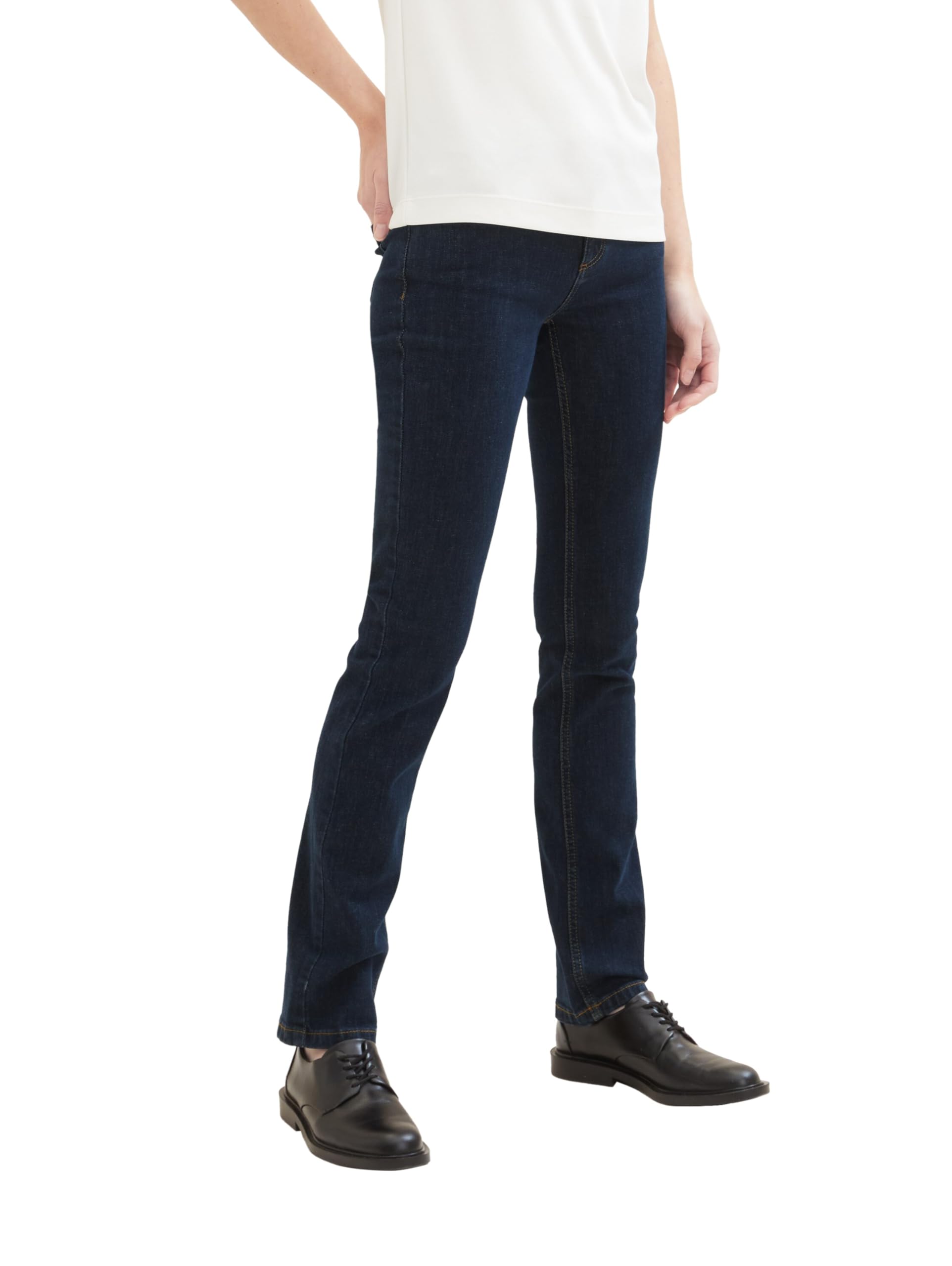TOM TAILOR Women's Alexa Straight Jeans, 10115 - Clean Rinsed Blue Denim, 29W x 32L