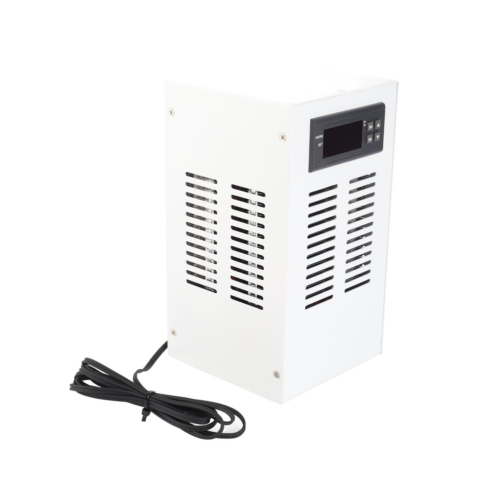 Enfriador de Acuario, 72W 3L Min 30-35dB Enfriador de Agua de bajo Ruido de Tanque de Peces Compresor de Refrigeración Silencioso Especial con Control (Enchufe europeo