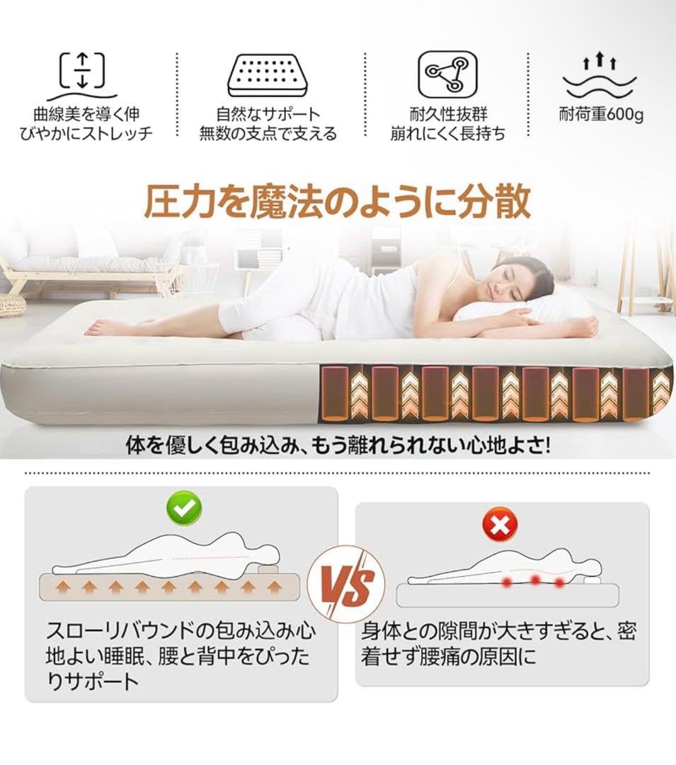 電動ポンプ内臓エアーベッド Amazon.co.jp: エアーベッド 電動【Amazon 限定ブランド