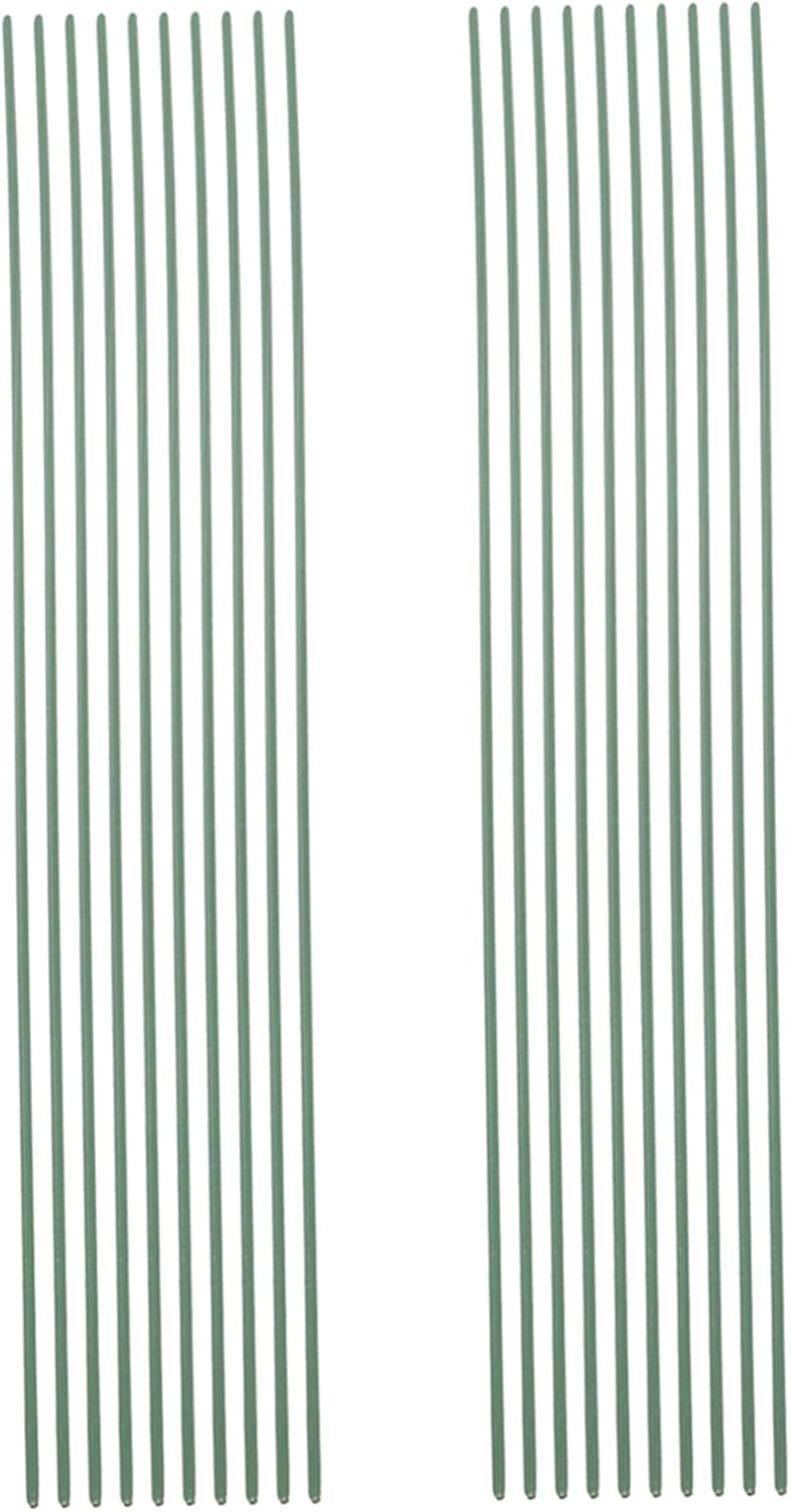 110pcs Green Floral Wire Stems 2 Gauge for Craft Arranging