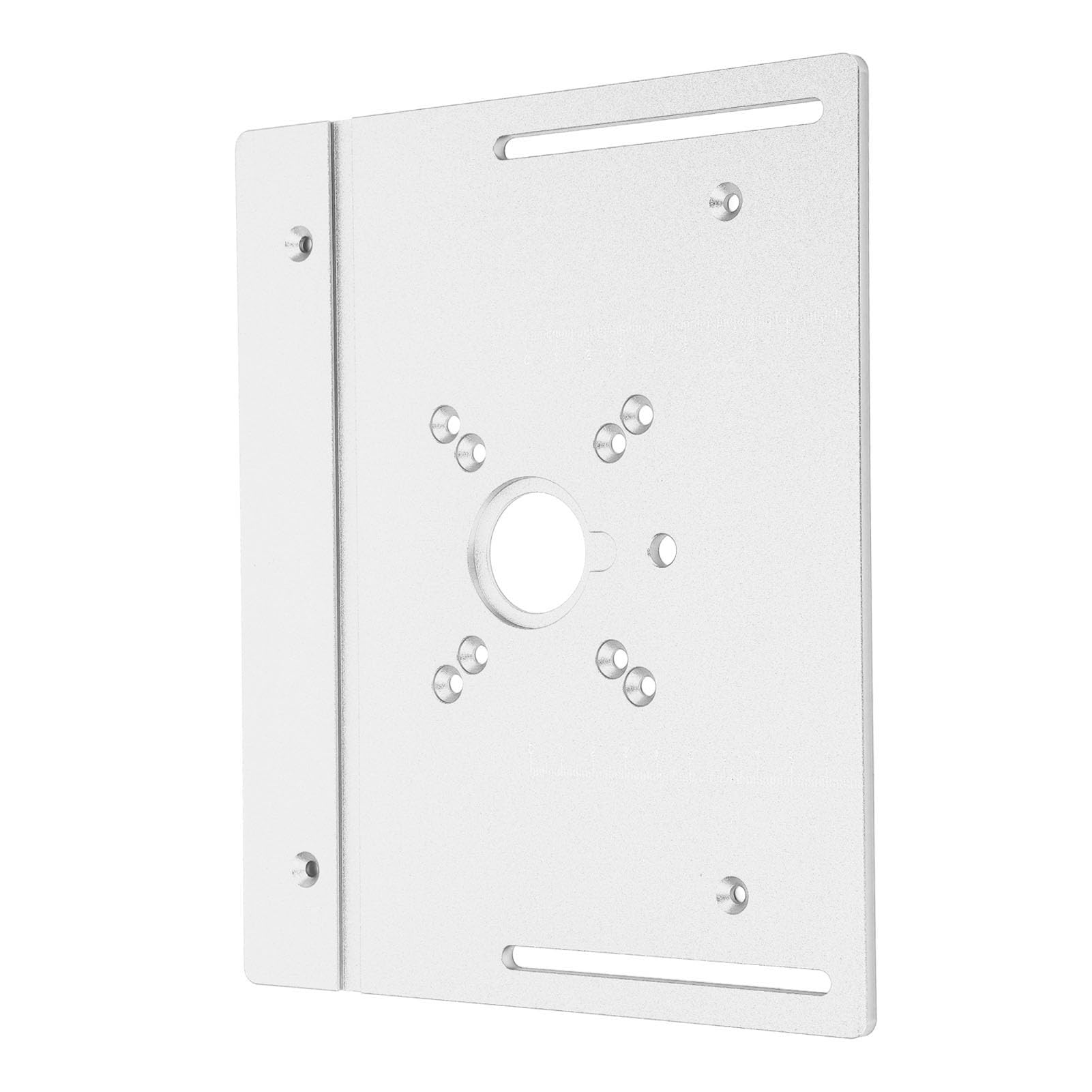 Płyta Stołowa Frezarki ze Aluminium, ławki do Drewna Frezarka do Drewna Płyta Obrotowa z prowadnicą ukośną,Frezarka do Drewna Maszyna do Przycinania Flip Board Narzędzie Pomocnicze (Srebro)